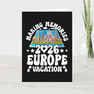 Tarjeta Viaje a Europa Verano 2026 Vacaciones Creando Recu
