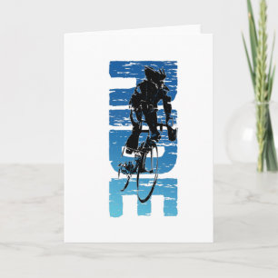 Tarjeta Viaje - Ciclismo vintage vertical