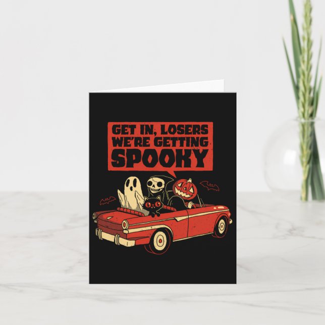 Tarjeta Viaje con miedo - Halloween (Anverso)