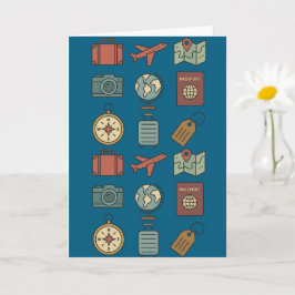 Tarjeta Viaje de aventura Vintage Wanderlust Nostalgic