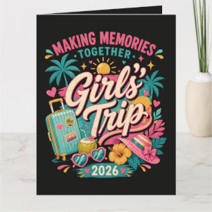 Tarjeta Viaje de chicas 2026 Creando recuerdos juntas
