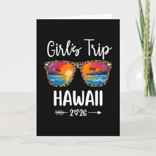 Tarjeta Viaje de chicas 2026 Hawái Fin de semana de chicas