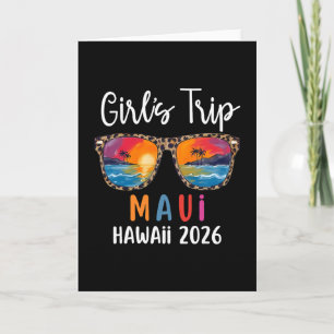Tarjeta Viaje de chicas 2026 Maui Hawái Fin de semana de c