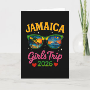 Tarjeta Viaje de chicas a Jamaica 2026 Familia coincidente