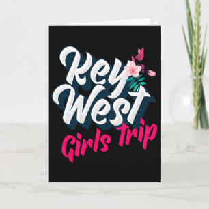 Tarjeta Viaje de chicas a Key West 2023 Fin de semana Esca