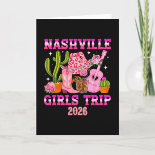 Tarjeta Viaje de chicas a Nashville 2026 Vacaciones de chi