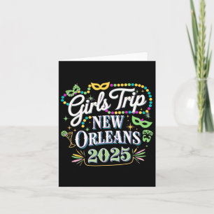 Tarjeta Viaje de chicas a Nueva Orleans 2025 Mardi Gras
