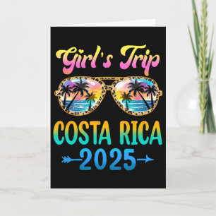 Tarjeta Viaje de Chicas Costa Rica Vacaciones de Verano 20