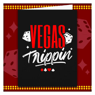 Tarjeta Viaje de chicas de Vegas Cumpleaños de Vegas Vacac