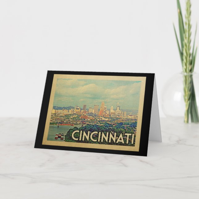 Tarjeta Viaje de Cincinnati Ohio (Anverso)