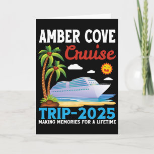 Tarjeta Viaje de crucero a Amber Cove 2025 creando recuerd