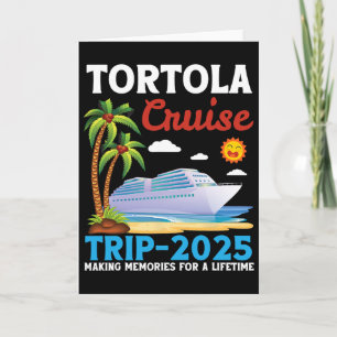 Tarjeta Viaje de crucero a Tortola 2025 Creando recuerdos 