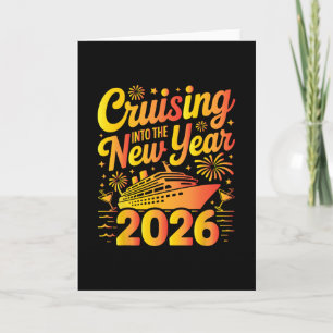 Tarjeta Viaje de crucero en Nochevieja 2026 Crucero de Nav