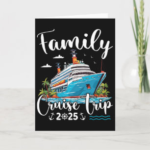 Tarjeta Viaje de crucero familiar 2025 Crucero familiar co