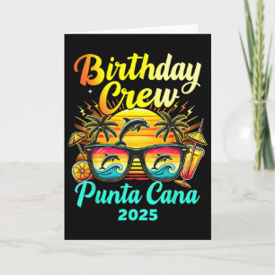 Tarjeta Viaje de cumpleaños a Punta Cana 2025 Grupo de Vac