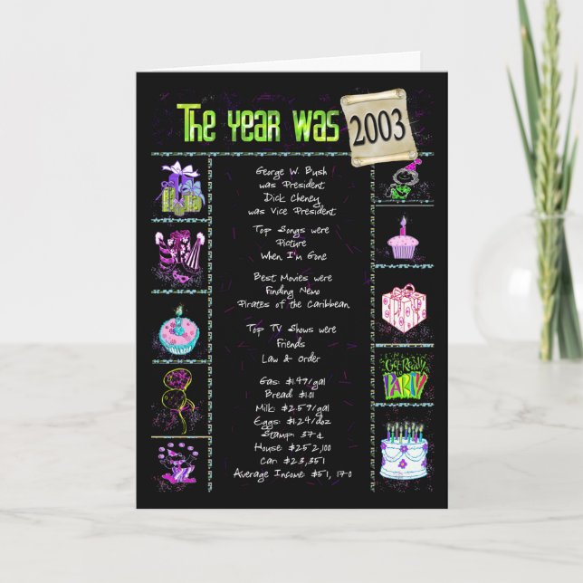 Tarjeta Viaje de diversión del año 2003 (Anverso)