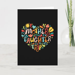 Tarjeta Viaje de fin de semana de madre e hija Vacaciones 