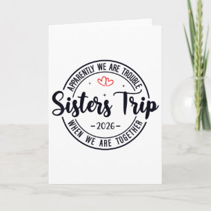 Tarjeta Viaje de hermanas 2026 Crucero de fin de semana pa