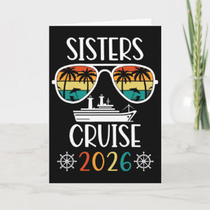 Tarjeta Viaje de hermanas 2026 Crucero de fin de semana pa