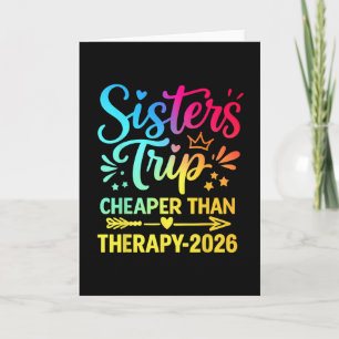 Tarjeta Viaje de hermanas 2026 Más barato que la terapia V