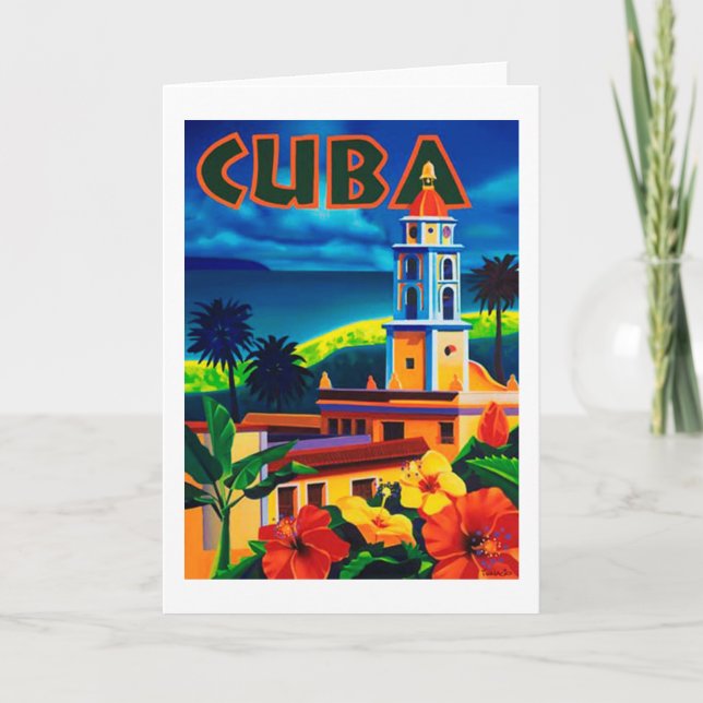 Tarjeta Viaje de la Cuba de Vintage (Anverso)