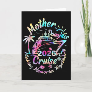 Tarjeta Viaje de madre e hija en crucero 2026 Funny Mom Da