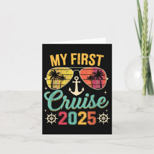 Tarjeta Viaje de mi primer crucero familiar de vacaciones