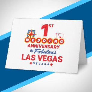 Tarjeta Viaje de pareja a Las Vegas por el 1er aniversario