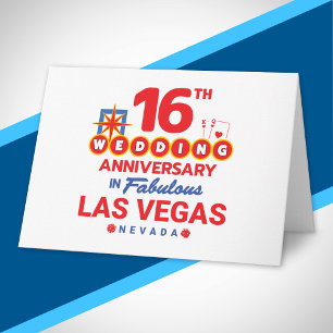 Tarjeta Viaje de parejas a Las Vegas por su 16º aniversari