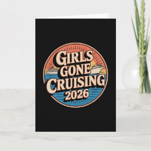 Tarjeta Viaje de vacaciones en crucero Chicas de crucero 2
