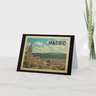 Tarjeta Viaje de Vintage en Madrid España
