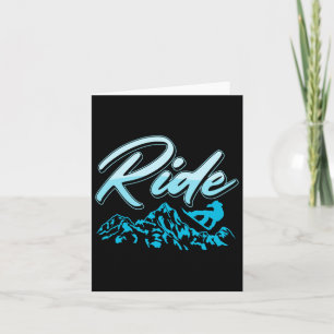 Tarjeta Viaje Deportes De Invierno Extremo Snowboarde