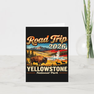 Tarjeta Viaje en carretera 2026 parque nacional yellowston