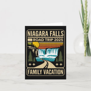 Tarjeta Viaje en carretera a Niagara Falls Vacaciones fami
