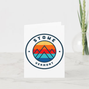 Tarjeta Viaje en familia Stowe Vermont Skip Snowboard Ski