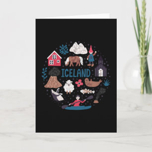 Tarjeta Viaje Europa Islandia Reikiavik Vacaciones Familia