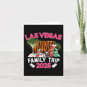 Tarjeta Viaje familiar a Las Vegas 2025 Vacaciones familia