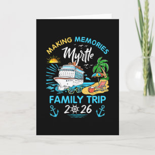 Tarjeta Viaje Familiar a Myrtle 2026 Vacaciones Creando Re