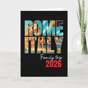 Tarjeta Viaje Familiar a Roma Italia 2026 Vacaciones en Eu