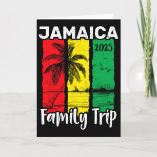 Tarjeta Viaje Familiar Jamaica 2025 Isla Tropical Vacacion