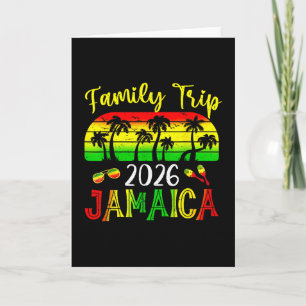 Tarjeta Viaje Familiar Jamaica 2026 Vacaciones de Verano A