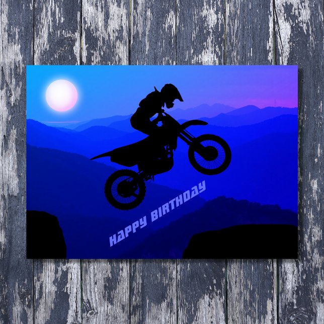Tarjeta Viaje nocturno en bicicleta de tierra llena Moon M (Subido por el creador)