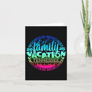 Tarjeta Viaje por carretera de vacaciones en familia Tenne
