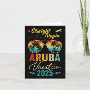 Tarjeta Viaje Recto Aruba 2025 Vacaciones Familiares de Ve