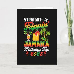 Tarjeta Viaje Recto Vacaciones en Jamaica 2025 Cumpleaños