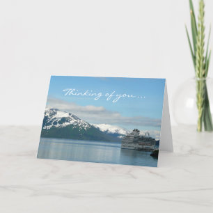 Tarjeta Viajes de crucero por Alaska pensando en ti