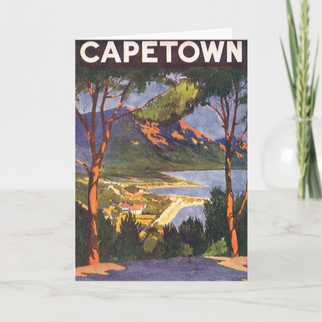 Tarjeta Viajes de época, Ciudad del Cabo, una ciudad en Su (Anverso)