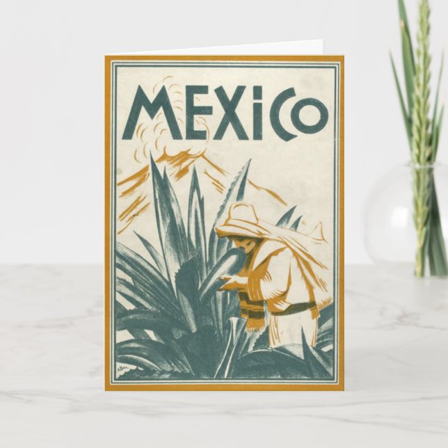 Tarjeta Viajes de la caja fuerte - ilustracion de México (Anverso)