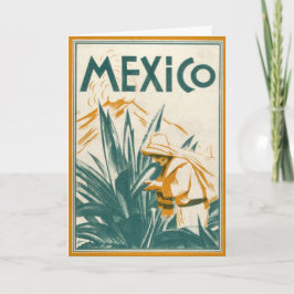Tarjeta Viajes de la caja fuerte - ilustracion de México