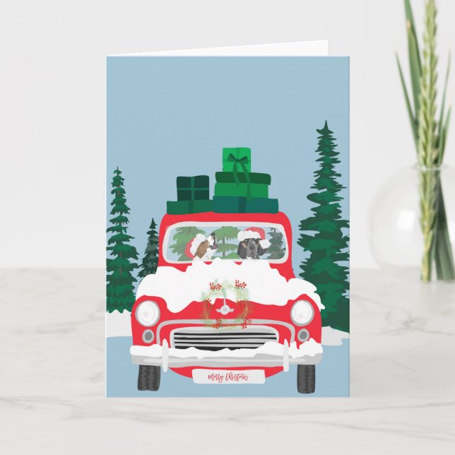 Tarjeta Viajes del Día de los navidades (Anverso)